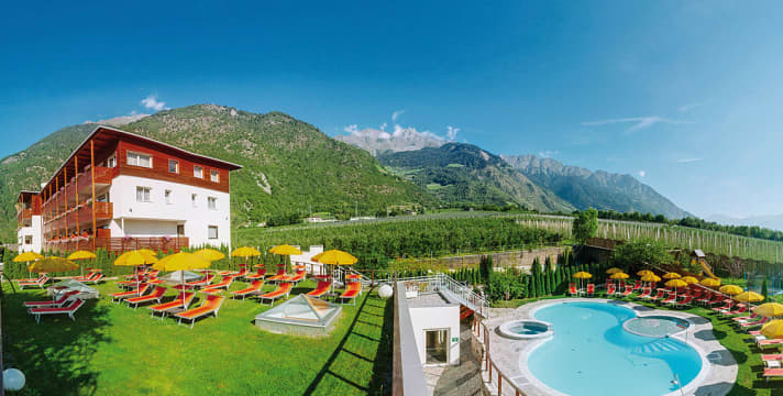   Das Vitalpina Hotel Waldhof in Partschins.