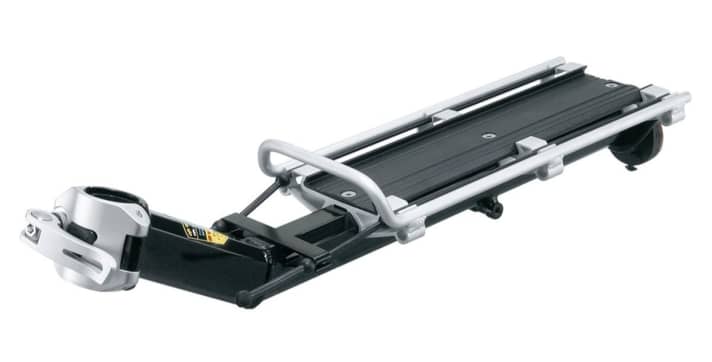Aluminium luggage rack for seat post mounting with quick release: the Topeak MTX Beamrack