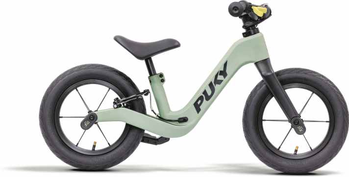 A nylon frame is designed to give the Puky Next balance bike a light weight and a long service life.