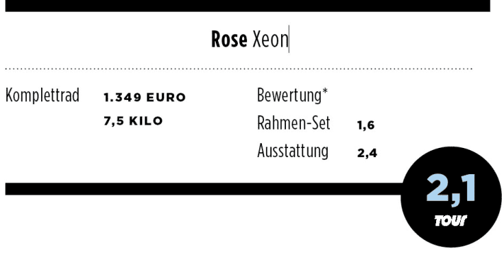 Rose Xeon mit Shimano 105 2015