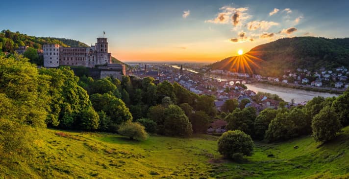 Nicht nur bei ausländischen Besuchern begehrt: das historische Heidelberg am Neckar
