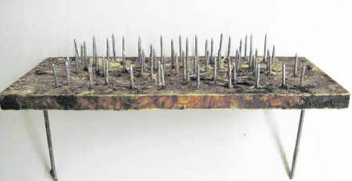   Biker traps with taut wires and nail boards appear at regular intervals throughout Germany. The report of the case in a wooded area near Kühbach in Swabia was the impetus for this case.