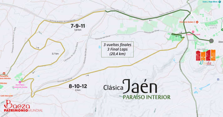 Die drei Schlussrunden der Clasica Jaen Paraiso Interior.