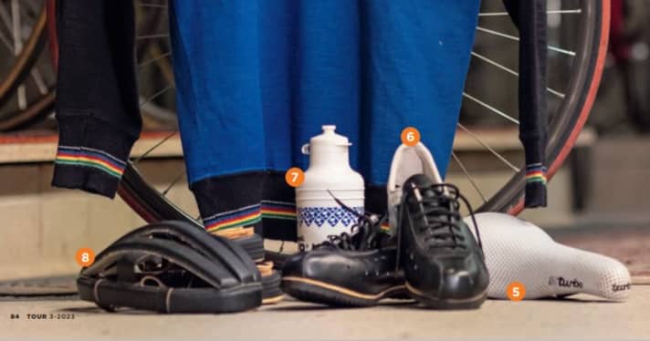 Retro on the road bike - stylish equipment