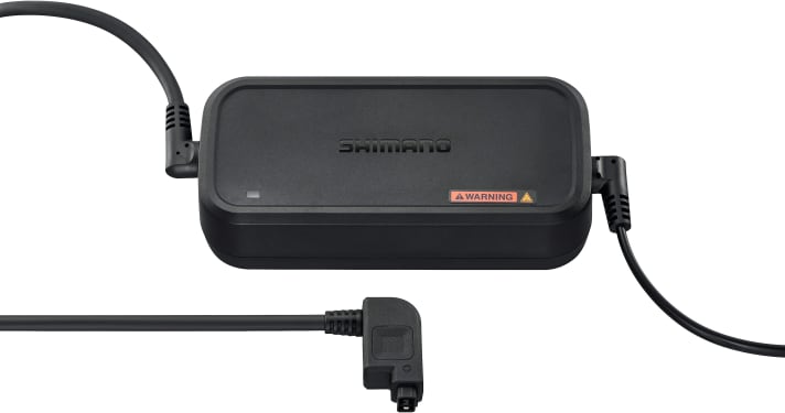 Shimano charging unit - it only fits Shimano batteries and other batteries approved by the manufacturer.