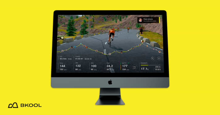 The Bkool software scores particularly highly with its many passes and upload function.