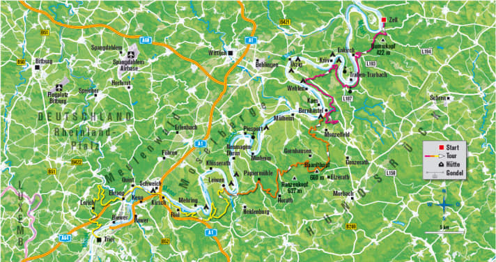   3 Touren entlang der Mosel-Schleifen 