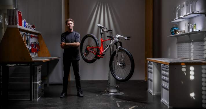 Verantwortlich für den Dreambuild: Scott-Mechaniker Yanick Gyger.