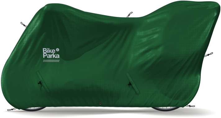 The BikeParka Longtail WS bike cover (with child seat)
