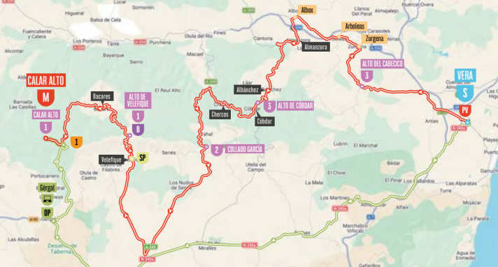 Die Strecke der 12. Etappe der Vuelta a España 2026