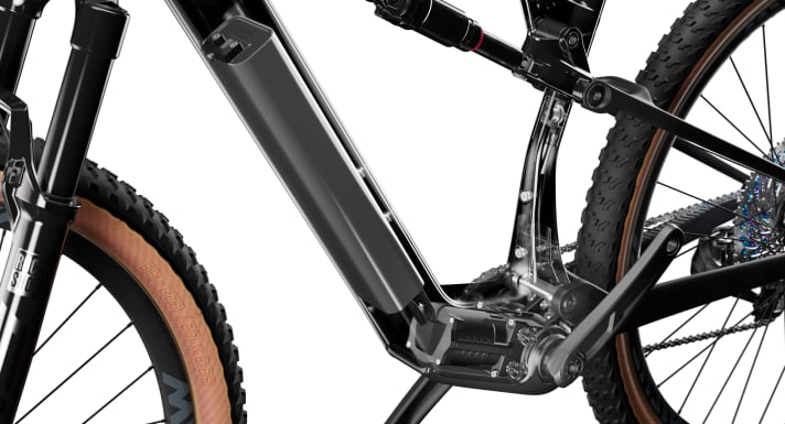 The Fazua Ride 60 motor lies deep in the frame. Test winner in the last test of our sister magazine EMTB.