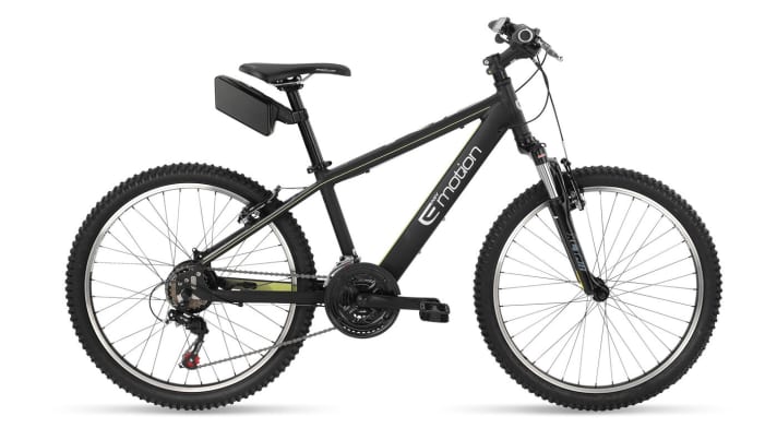 BH Bikes EasyGo Kid  Das Kinderfahrrad von BH Bikes rollt auf 24er-Laufrädern und verfügt über einen schick integrierten EasyGo-Antrieb. Dieser leistet 250 Watt und wird von einem 200 Wh-Akku befeuert. Für 1599 Euro wandert das 17,5 Kilogramm schwere E-Bike über die Ladentheke.