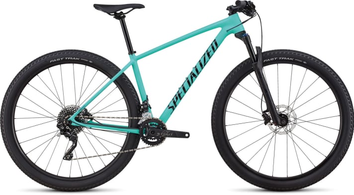   Die Comp-Version des Damen-Chisel in mint mit 2x10 Shimano Deore/XT-Mix für 1499 Euro.