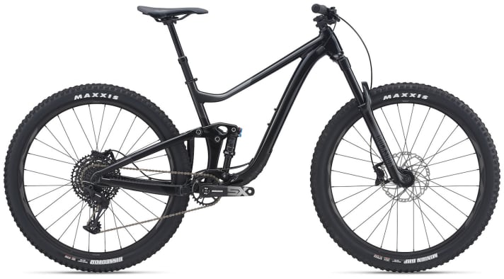   Das Einstiegsmodell: Das <a href="https://luna.r.lafamo.com/ts/i5533923/tsc?amc=con.blbn.497955.507800.14129791&smc=BIKE&rmd=3&trg=https%3A%2F%2Fwww.fahrrad-xxl.de%2Fgiant-trance-x-3-p00058935m001" target="_blank" rel="noopener noreferrer">Trance X 3</a> * für 2499 Euro kommt mit Alu-Rahmen, Rockshox 35 Gold und Sram SX Eagle.