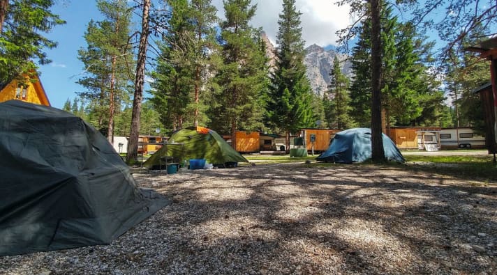   Alta Badia: Camping Sass Dlacia in direkter Nähe zum Naturpark Fanes-Sennes-Prags.