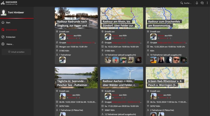 Cycling community website
