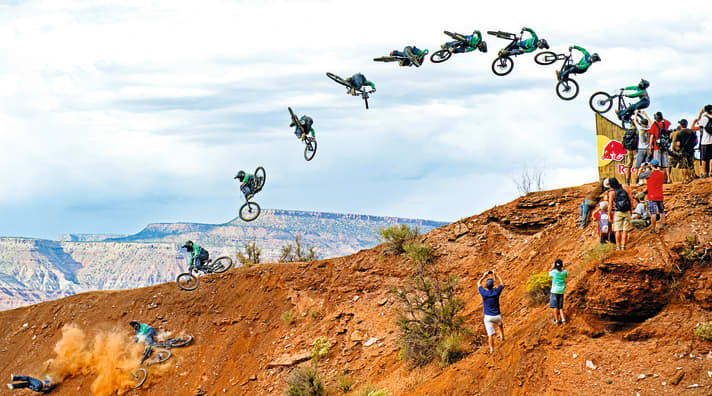 Platz 3. Robbie Bourdon beim Flatspin.
