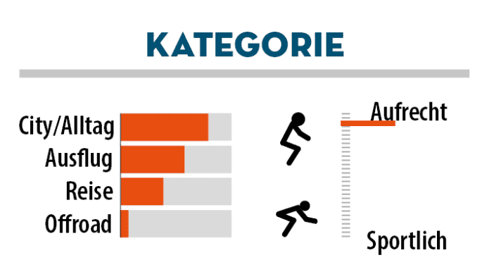 Auf dem Tenways sitzt man betont aufrecht. Vor allem in Stadt und Alltag ist das Tenways gut aufgehoben.