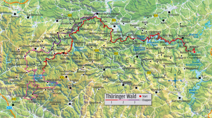   The tours in the Thuringian Forest