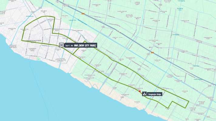 Tour of Chongming Island 2025 - Map 3rd stage