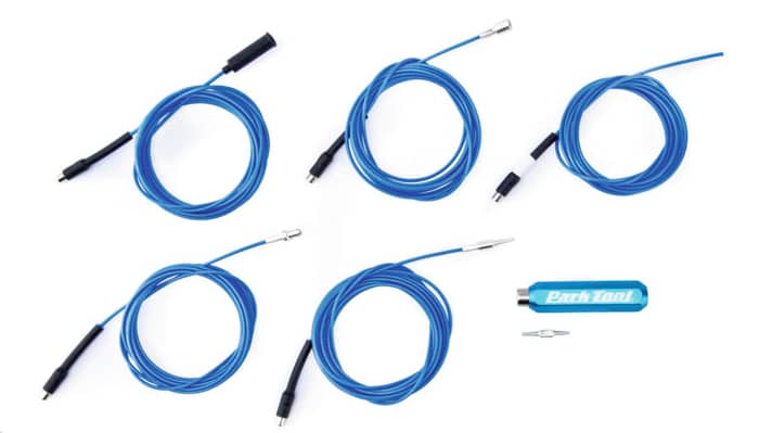 This professional set from Park Tool can take on any integrated cable guide, but also costs a certain amount of money.