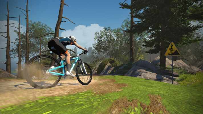 Mittlerweile rollen auch Stollenreifen durch Watopia, der virtuellen Welt der Indoor-Trainingsplattform Zwift.