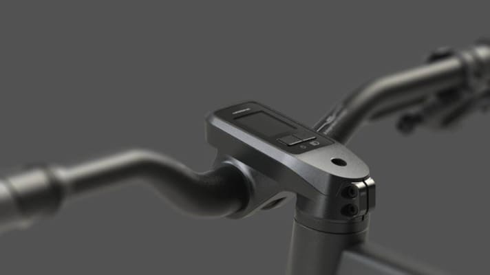   The display for the new Yamaha motor on the Haibike SDuro AllMtn 8.0 is beautifully integrated.