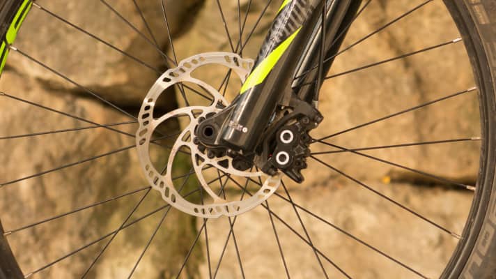   Die Magura Trail-Bremsen sind die richtige Wahl für ein E-MTB, aber bitte mit 200er-Scheiben – auch hinten!