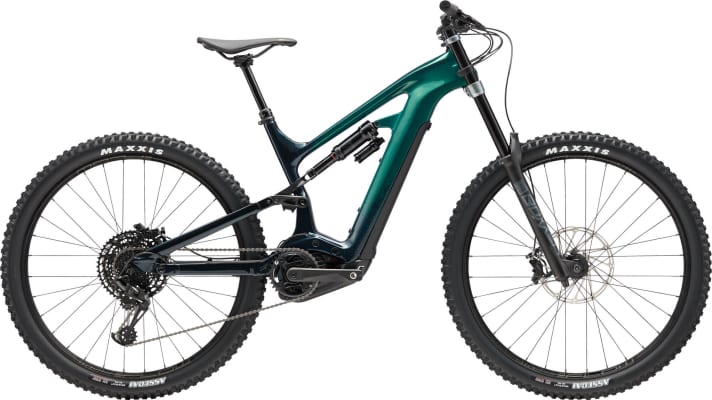   The Moterra SE comes with a double crown fork and 180 millimetres of travel at the front. Made for bike park and downhill use, integrated lift and shuttle.