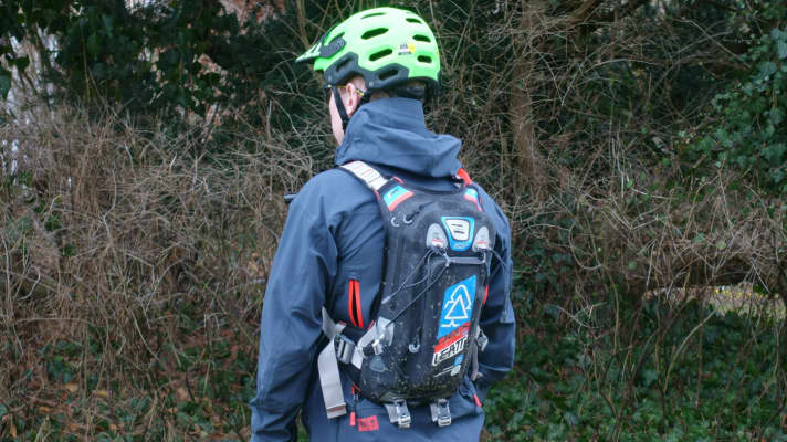 The high-quality Leatt DBX Enduro can be a little restrictive depending on your build. It fitted us well.