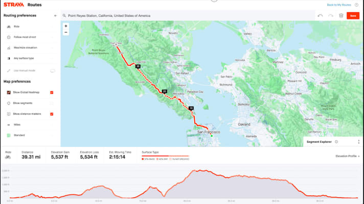   Following the introduction of the route tool in the app in April, Strava is now integrating the same functionality and new features into the web platform. However, only subscribers can make full use of the new route planner.