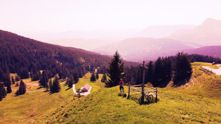 Während des Finales seiner Mission 3000 zog BIKE-Leser Albert immer wieder mentale Stärke aus einem Blick in die Landschaft.