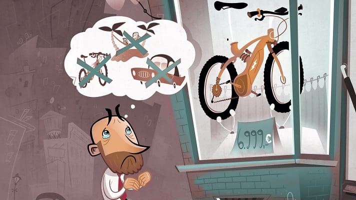 The most expensive option for turning dreams into reality: private leasing. The leasing instalments are deducted from your net salary, and in the end you don't own the bike.