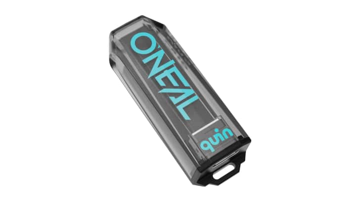 The Quin sensor weighs just 9 grams and is slightly smaller than an AA battery