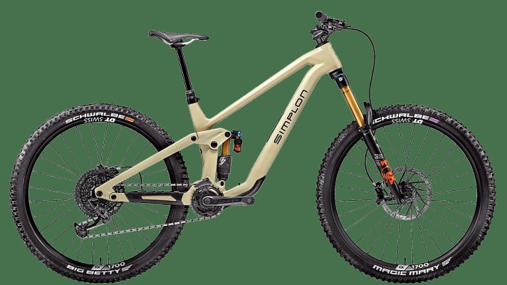 Simplon Rapcon Pmax TQ // Preis 8599 bis 13.789 Euro // Gewicht ab 17,6 kg (Herstellerangabe) // 29 Zoll oder Mullet // 150 oder 170/165 mm // Verfügbarkeit: Ende 2022