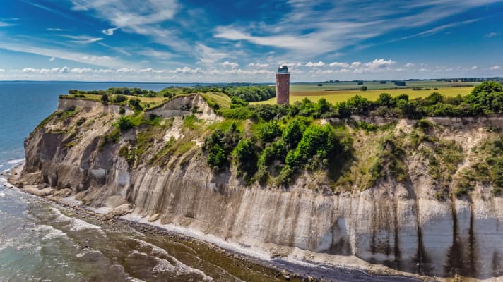 Der Leuchtturm am Kap Arkona zählt zu den Highlights der Rügen-Runde