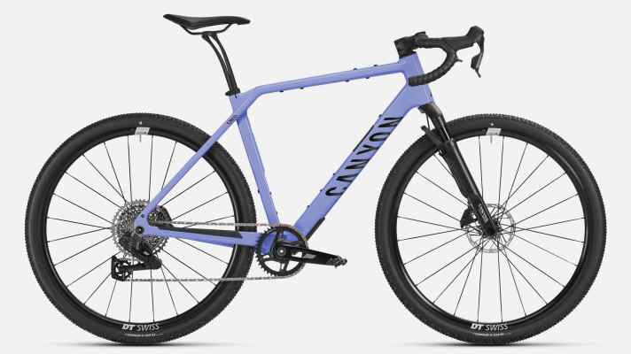 Catégorie True Gravel Suspension : Canyon Grizl CF 8 Rift, à partir de 3.499 euros.