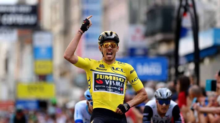 Beim Criterium du Dauphine gewann Christophe Laporte zwei Etappen und schlüpfte zwischenzeitlich sogar ins Gelbe Trikot