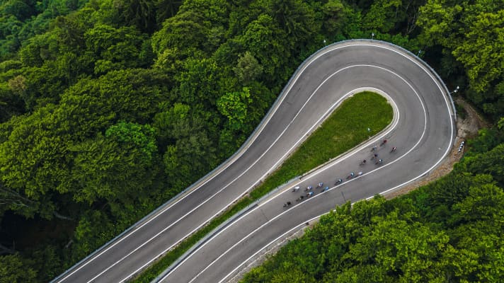 Maximale Kraft bergauf bei der TOUR Transalp