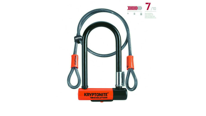 Lock combination: The Kryptonite Evo mini-7 with loop cable