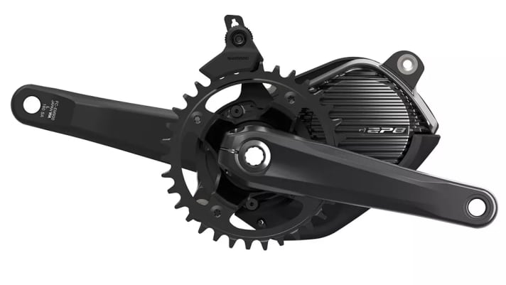 Der Shimano EP801 Motor mit Deore-XT-Kurbeln.