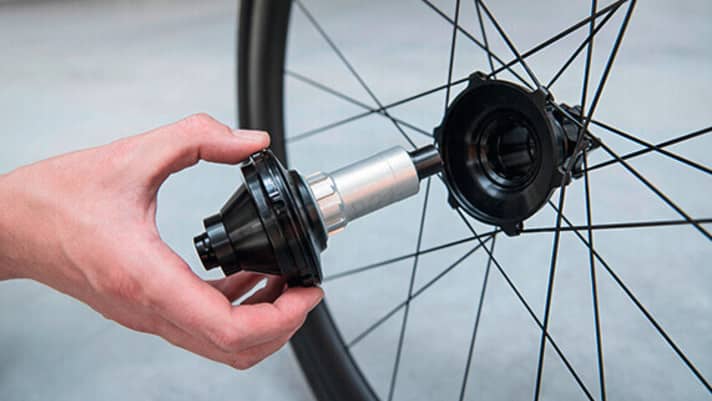   The mechanism is located in the cavity under the special cassette and can be removed from the hub.
