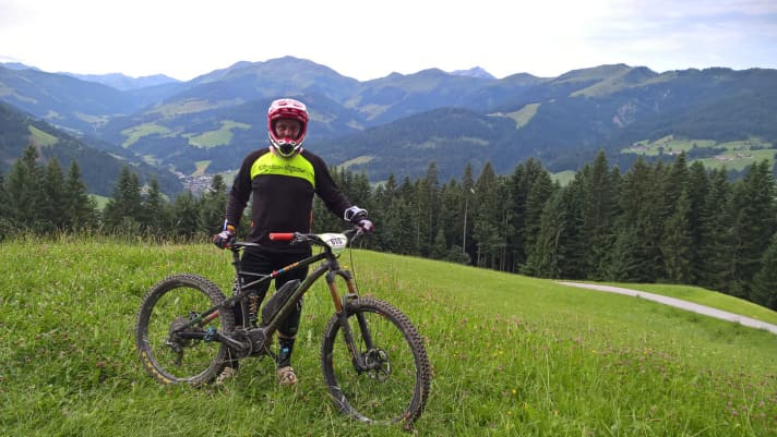   Rico Haase startet mit einem Ghost-Fully mit Shimano-Motor.