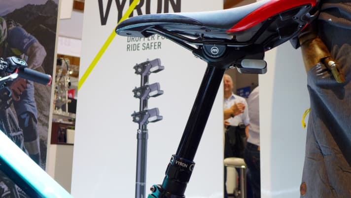   Die elektronische Dropper von Magura wird es 2018 in drei Hubvarianten geben: 100, 125 und 150 Millimeter. Außerdem soll die kabellose Stütze um 25 Prozent schneller reagieren.