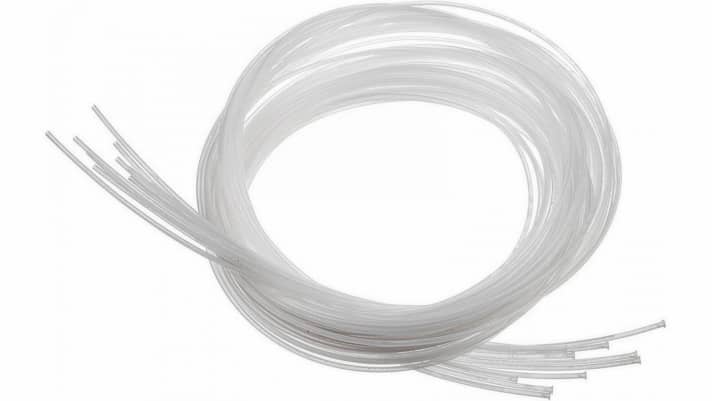    Jagwire replacement liner: The liner actually protects exposed cables from dirt. The plastic cover is an indispensable aid when changing cables and is available online from just €0.95. <a href="http://www.bike-components.de/" target="_blank" rel="noopener noreferrer nofollow">www.bike-components.de</a>