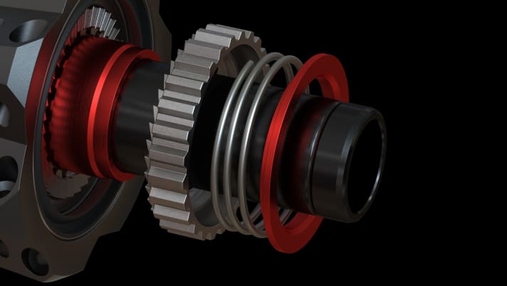   DT Swiss EXP in detail: By reducing the number of parts, the new 180 hub saves ten grams.