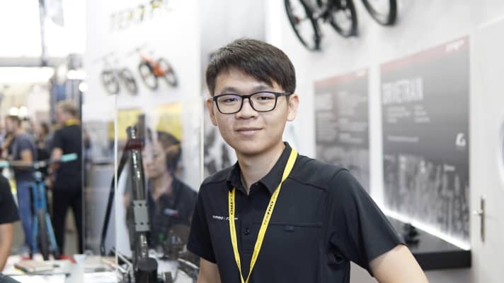   Louis Tsai has been developing the gearstick for the last three years. The biggest difficulty: "I had to design around 16,000 existing patents for bicycle gears."