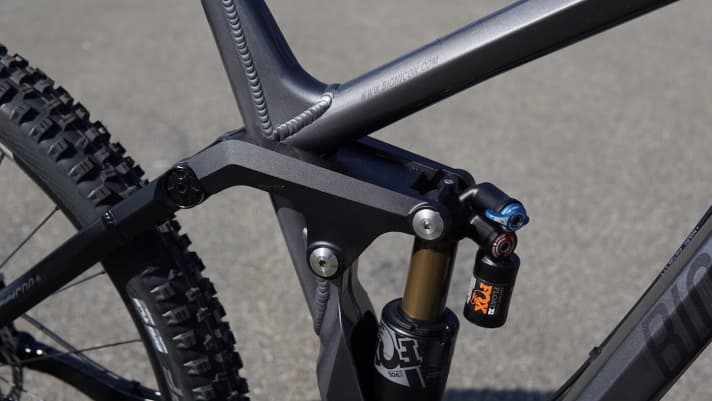   The rocker arm on the Enduro is significantly larger than on the Slye Trail with less suspension travel. The main frame is the same in both versions.