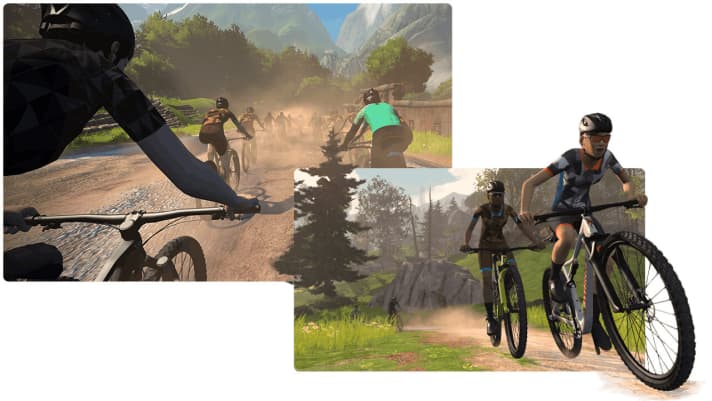   Auch in Zeiten von Social Distancing ein Gruppenerlebnis: Zwift ermöglichst das virtuelle Training mit Freunden und Gleichgesinnten aus der ganzen Welt.