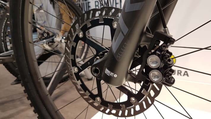   Magura bringt für 2020 mit den eStop-Modellen spezielle E-MTB-Bremsen. Neu daran: optimierte Bremsscheiben mit bis zu 220 Millimeter Durchmesser und angepasste Bremsbeläge.
